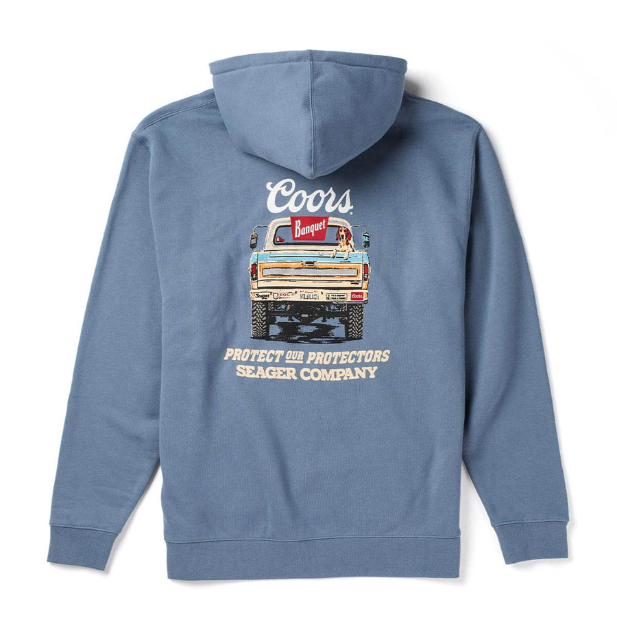 Seager Seager X Coors Banquet Bumper Hoodie - Blue - Sun Diego Boardshop