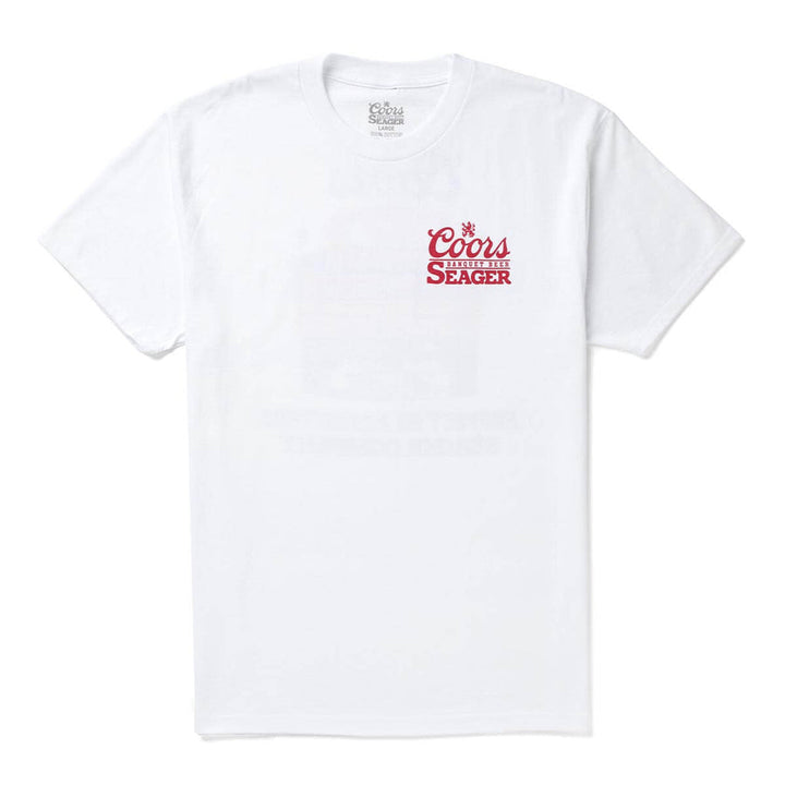 Seager Seager X Coors Banquet Bumper Tee - White - Sun Diego Boardshop
