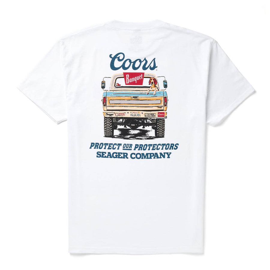 Seager Seager X Coors Banquet Bumper Tee - White - Sun Diego Boardshop