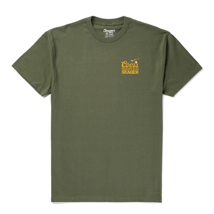 Seager Seager X Coors Banquet Preserve Tee - Surplus Green - Sun Diego Boardshop