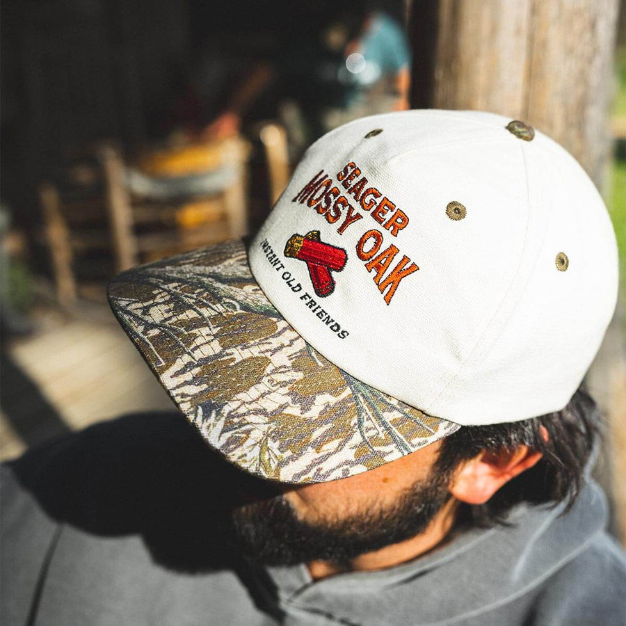 Seager X Mossy Oak Gone Huntin' Snapback - Cream/Camo