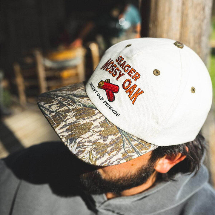 Seager X Mossy Oak Gone Huntin' Snapback - Cream/Camo