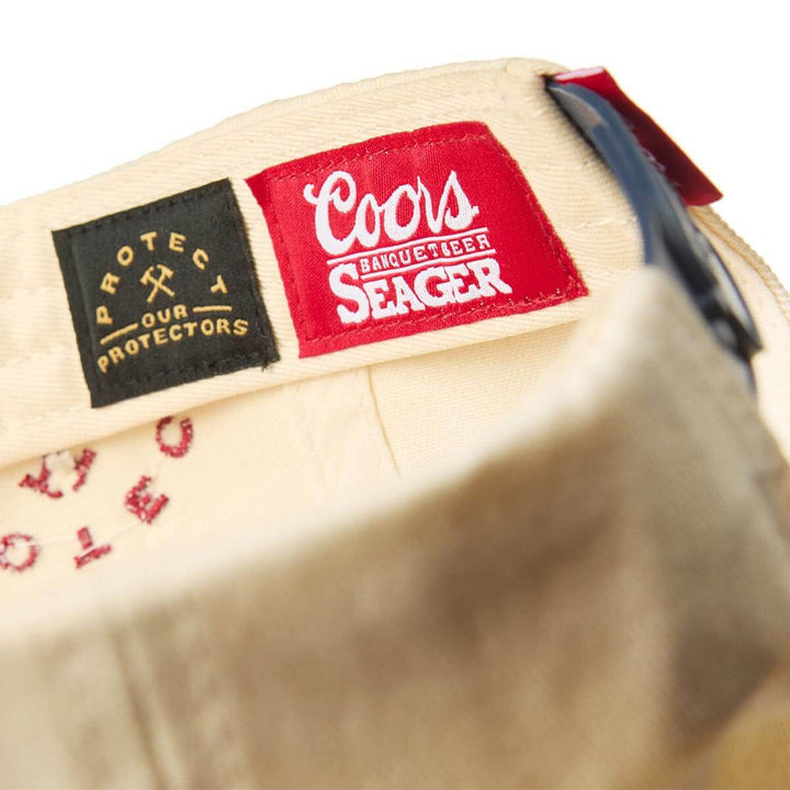 Seager Seager X Coors Banquet P.O.P Snapback - Cream/Navy