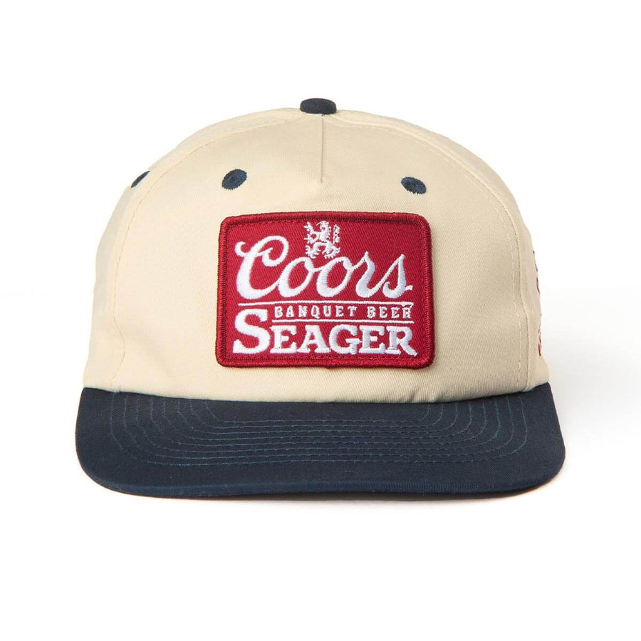 Seager Seager X Coors Banquet P.O.P Snapback - Cream/Navy - Sun Diego Boardshop