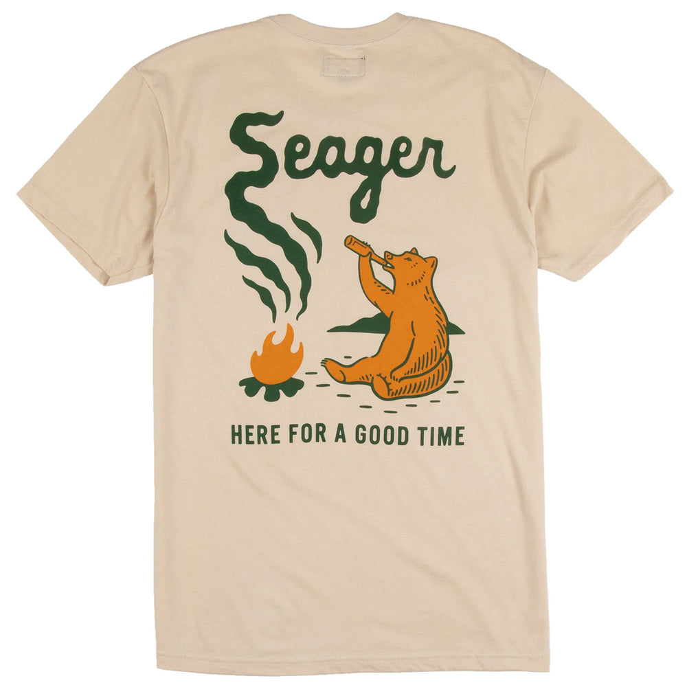 SEAGER SMOKEY TEE CREAM - CREAM - Sun Diego Boardshop