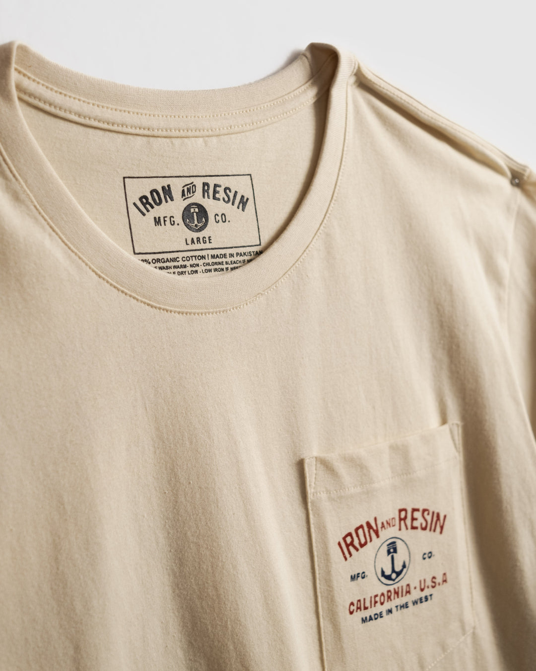 Iron & Resin Shop Bench Tee - NATURAL - Sun Diego Boardshop