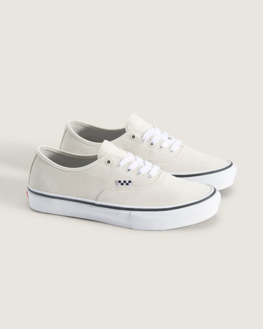 Vans Men's Skate Authentic Shoe - White/Gunmetal - Sun Diego Boardshop