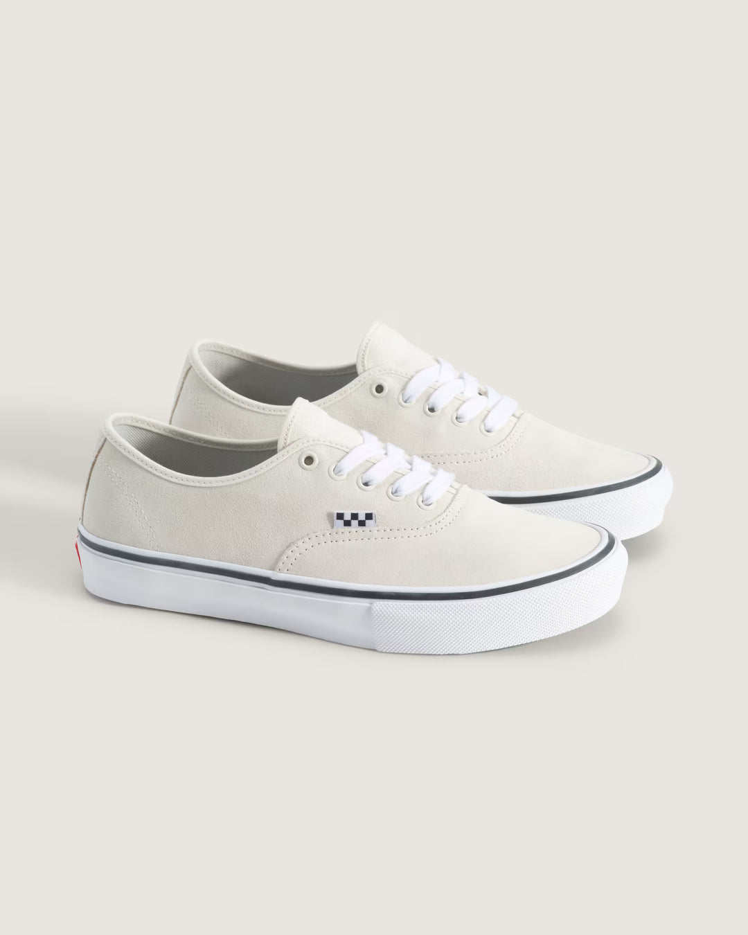 Vans Men's Skate Authentic Shoe - White/Gunmetal - Sun Diego Boardshop