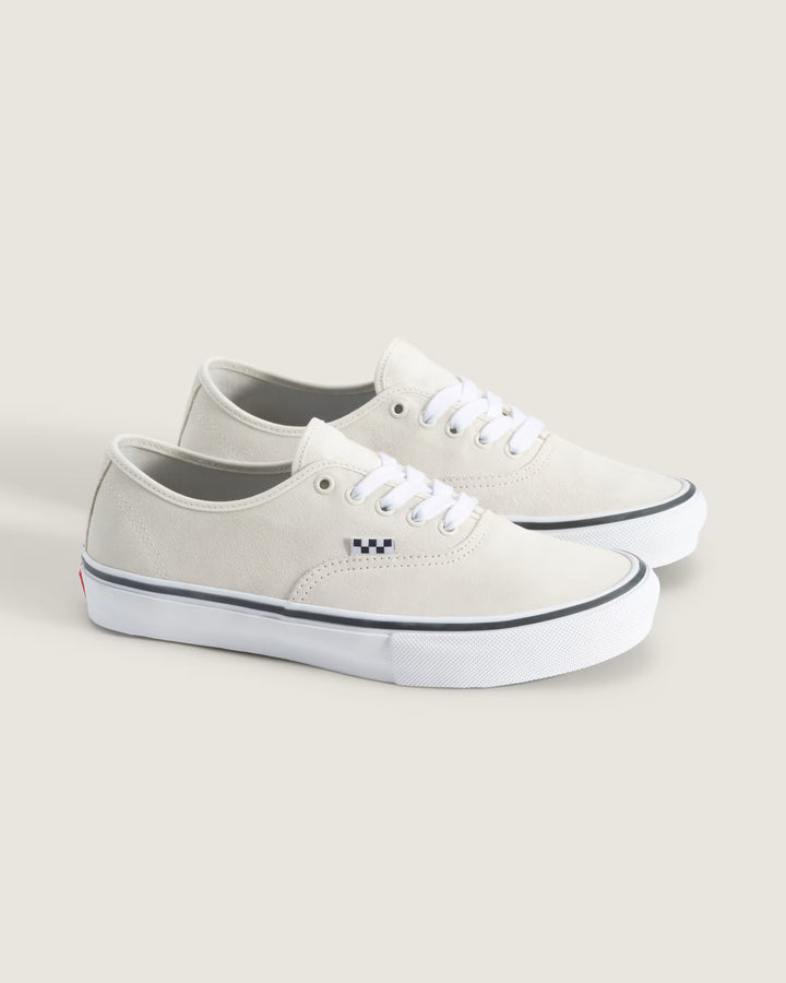 Vans Men's Skate Authentic Shoe - White/Gunmetal - Sun Diego Boardshop
