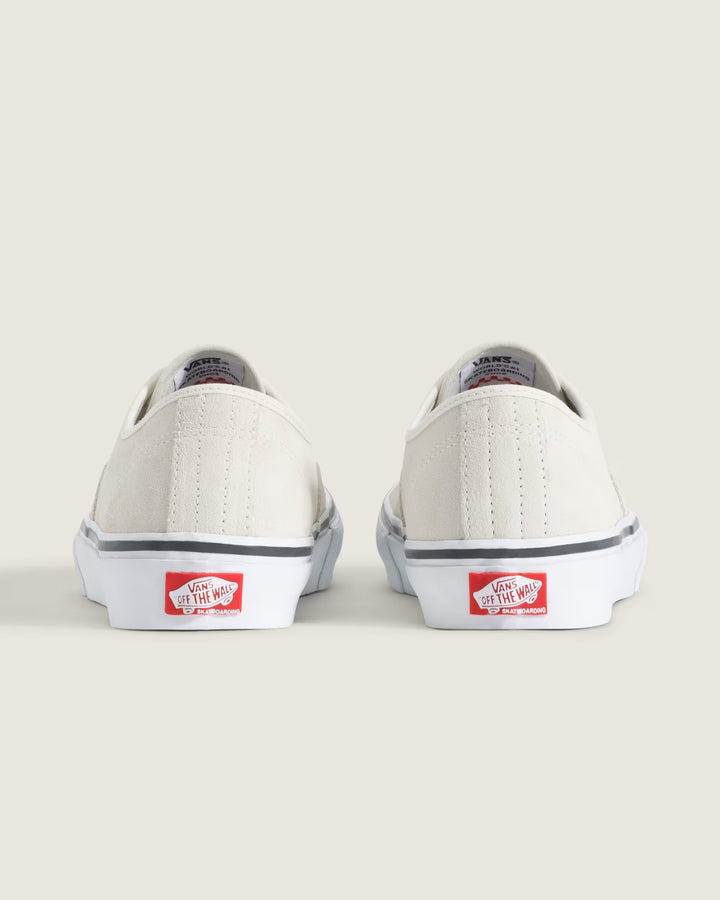 Vans Men's Skate Authentic Shoe - White/Gunmetal - Sun Diego Boardshop