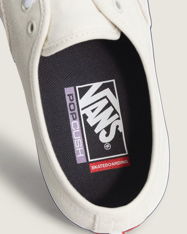Vans Men's Skate Authentic Shoe - White/Gunmetal - Sun Diego Boardshop