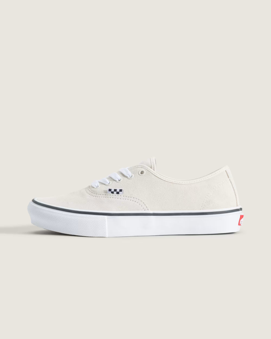 Vans Men's Skate Authentic Shoe - White/Gunmetal - Sun Diego Boardshop