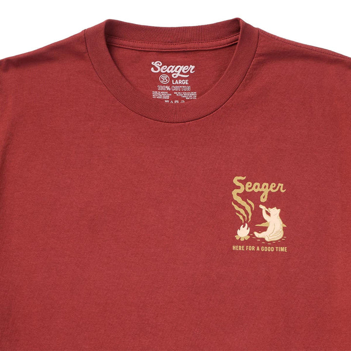 Seager Men's Smokey Tee - Roasted Red - Sun Diego Boardshop