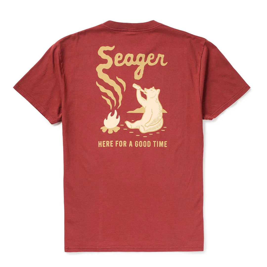 Seager Men's Smokey Tee - Roasted Red - Sun Diego Boardshop