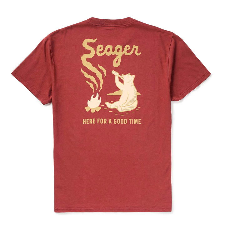 Seager Men's Smokey Tee - Roasted Red - Sun Diego Boardshop