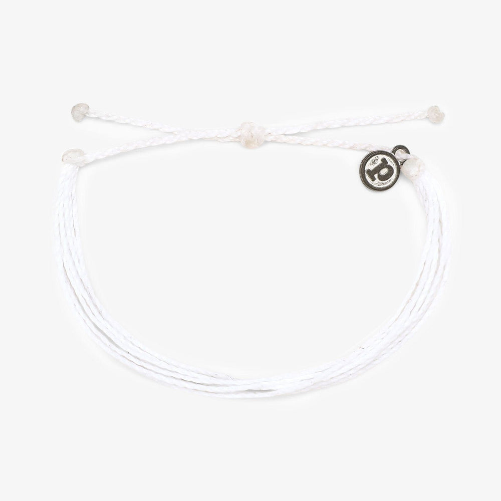 Pura Vida SOLID ORIGINAL BRACELET - WHITE - Sun Diego Boardshop