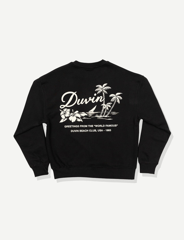 Duvin Oasis Crew Sweater - Black - Sun Diego Boardshop