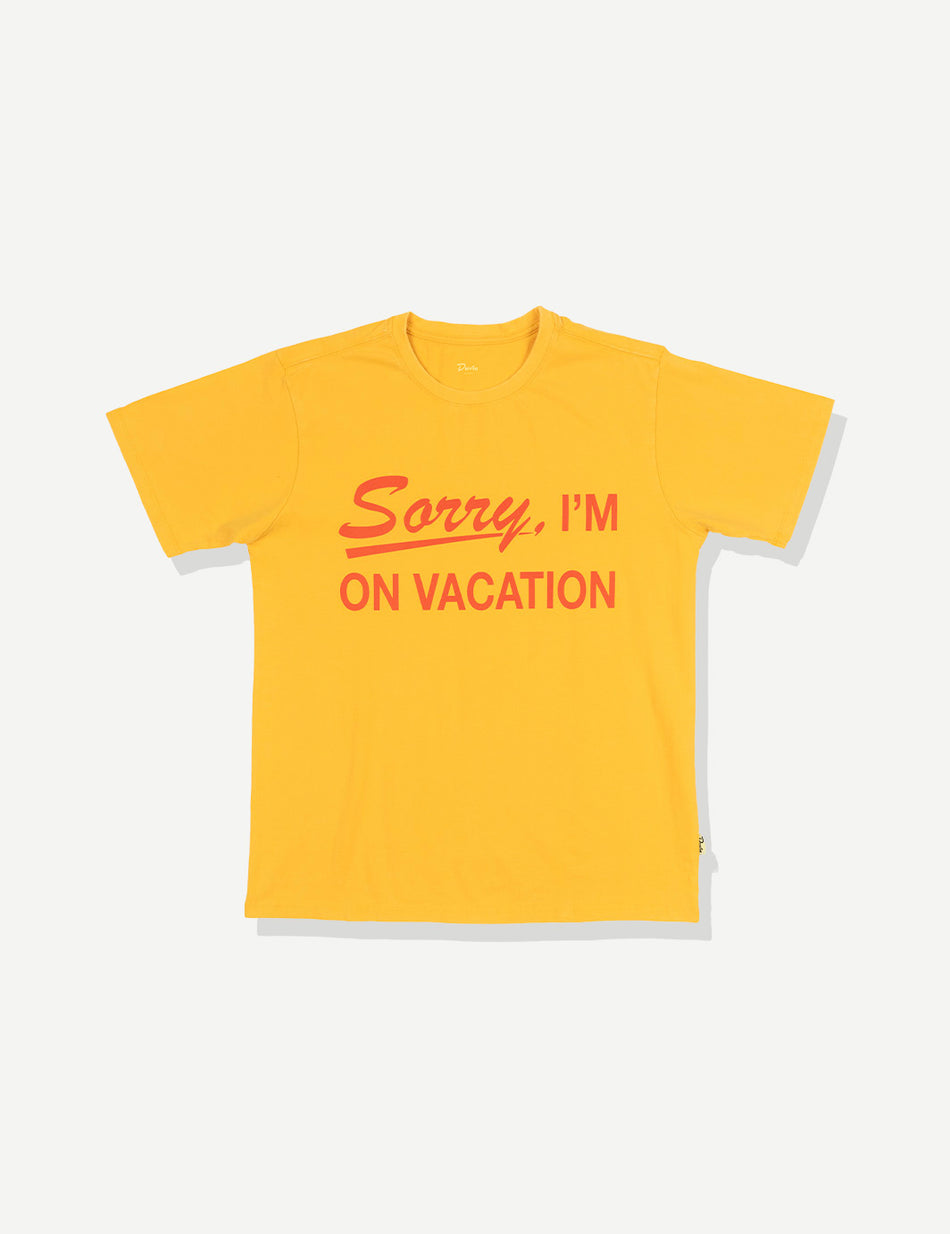 Duvin Sorry Tee - Yellow - Sun Diego Boardshop