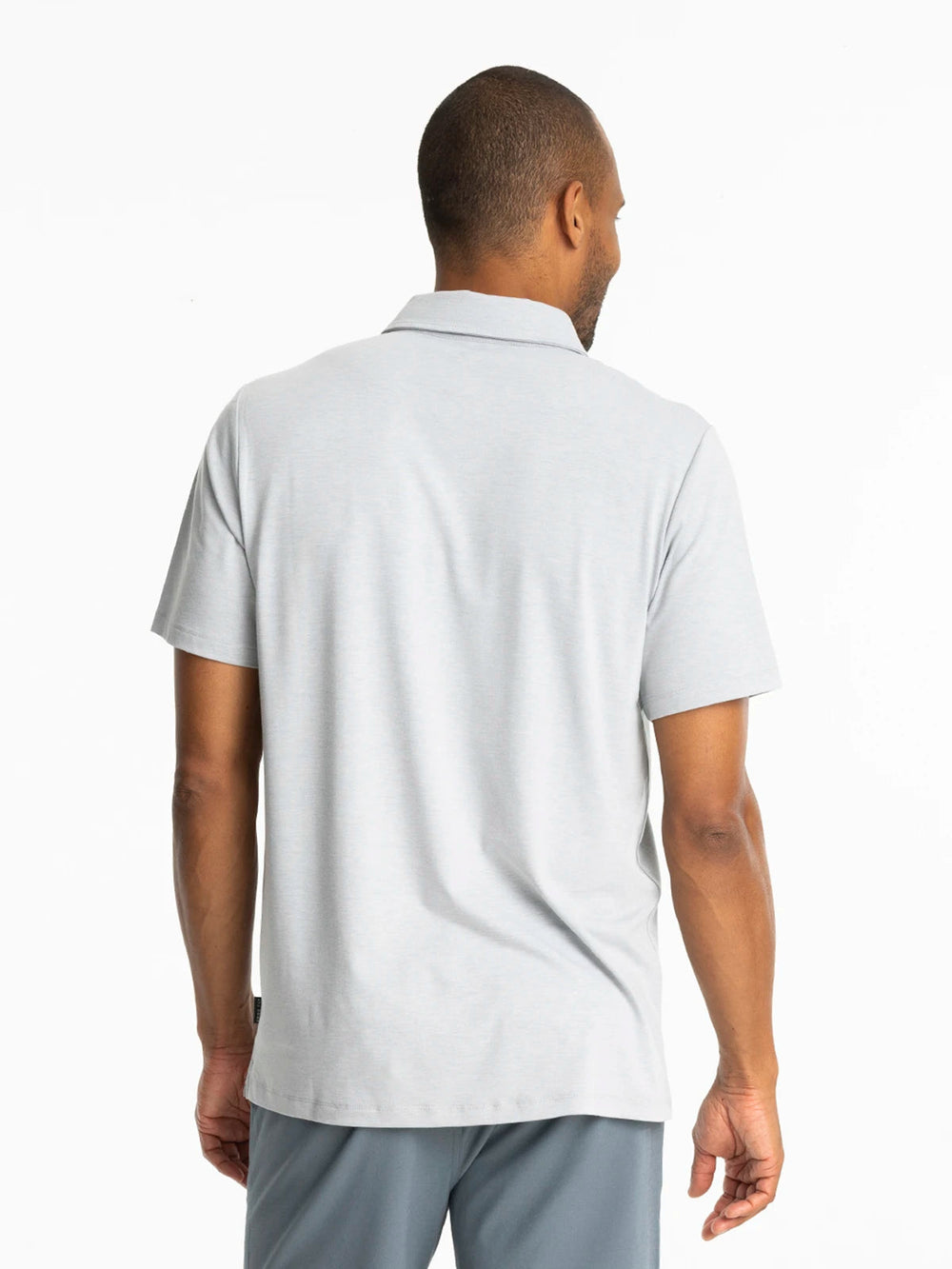 Free Fly Men'S Bamboo Flex Polo Ii - Heather Aspen Grey - Sun Diego Boardshop