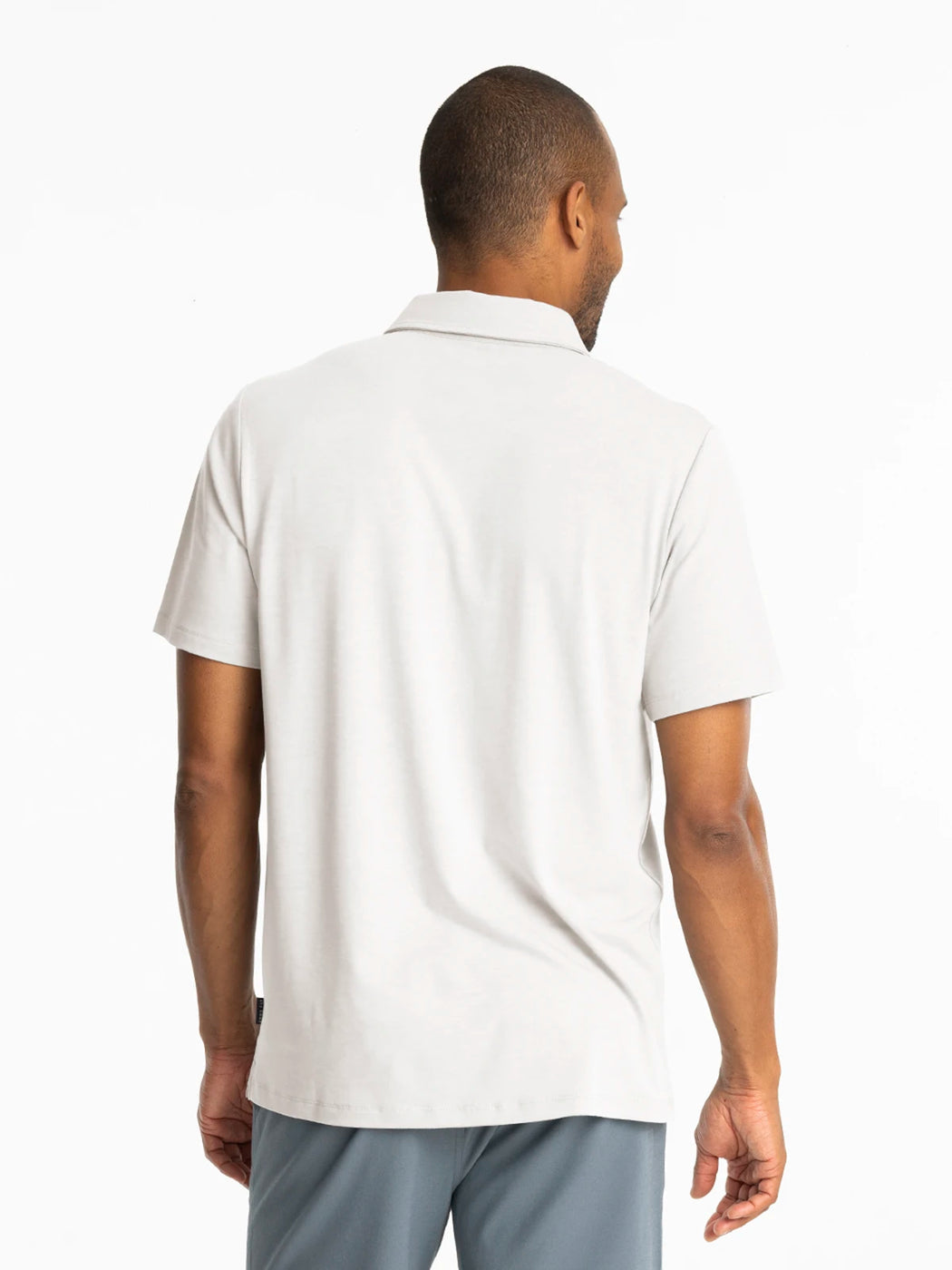 Free Fly Bamboo Flex Polo II - BRIGHT WHITE - Sun Diego Boardshop