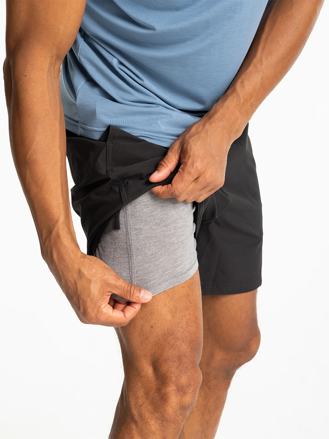 Free Fly Bamboo Lined Active Breeze Short 5.5" - Black - Sun Diego Boardshop