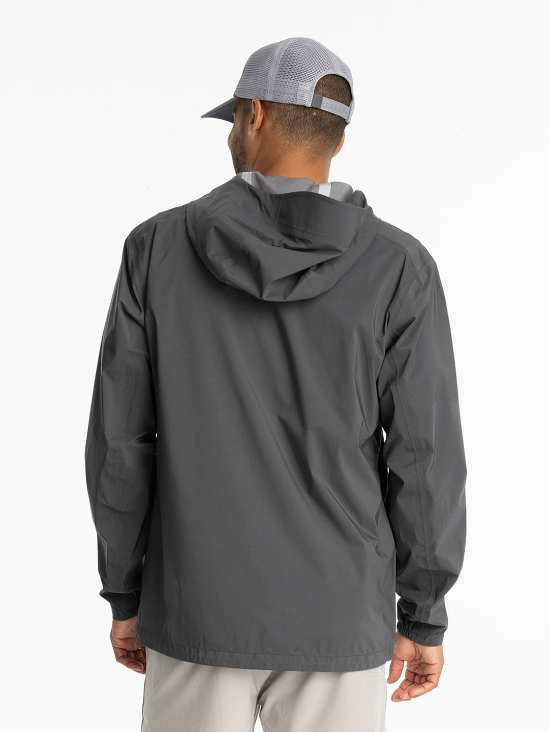 Free Fly Men's Cloudshield Rain Jacket - BLACK SAND - Sun Diego Boardshop