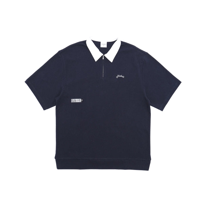 Students Golf Dwight Zip Polo - NAVY - Sun Diego Boardshop