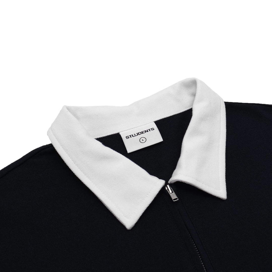 Students Golf Dwight Zip Polo - NAVY - Sun Diego Boardshop