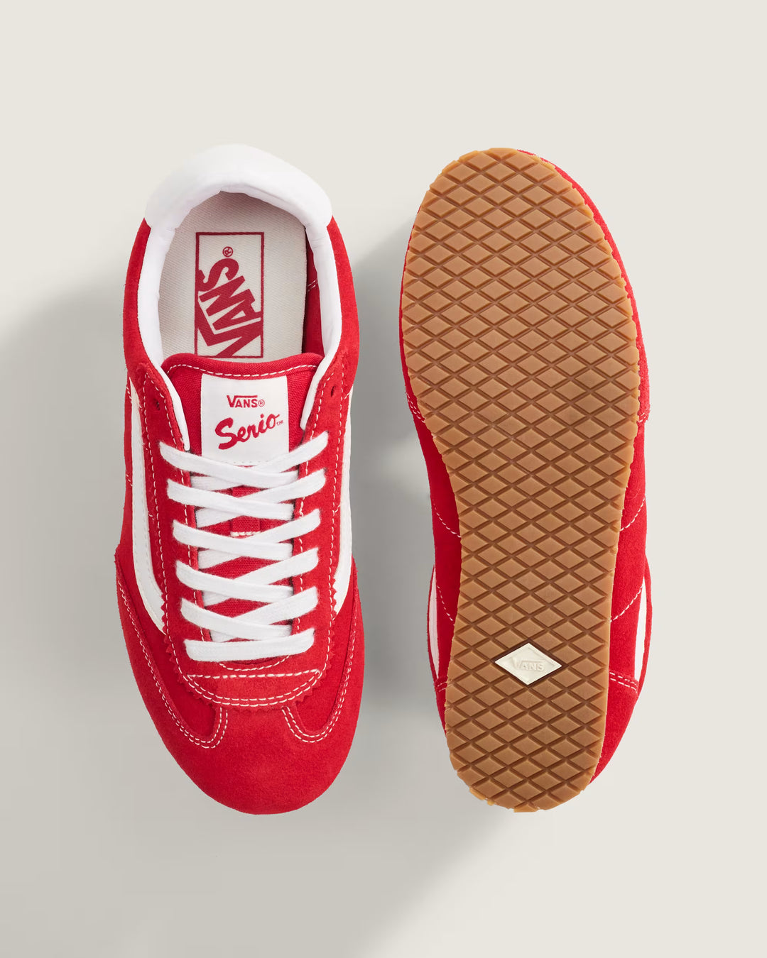 Vans Women's Super Lowpro Shoe - Racing Red True White - Sun Diego Boardshop