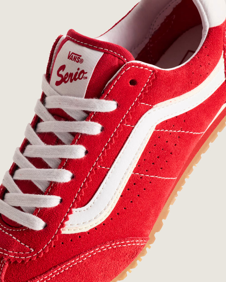 Vans Women's Super Lowpro Shoe - Racing Red True White - Sun Diego Boardshop
