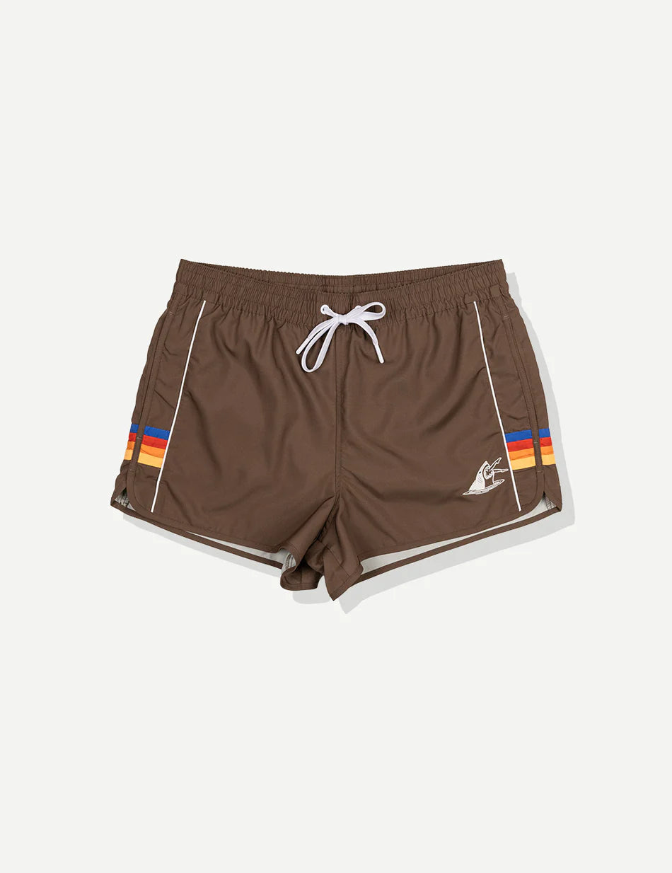 Duvin Shark Tanning Swim Short - Brown - Sun Diego Boardshop