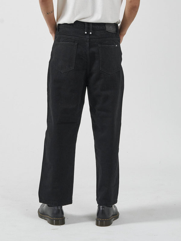 THRILLS Big Slacker Denim Jean - BLACK RINSE - Sun Diego Boardshop