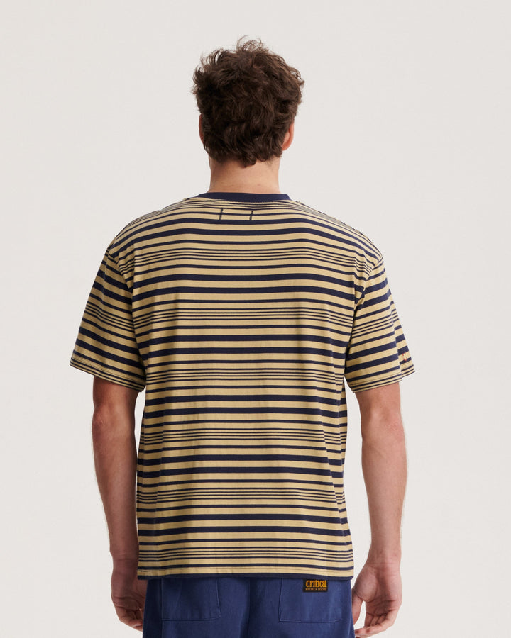 Critical Slide Sid Stripe Tee - WORKER BLUE - Sun Diego Boardshop