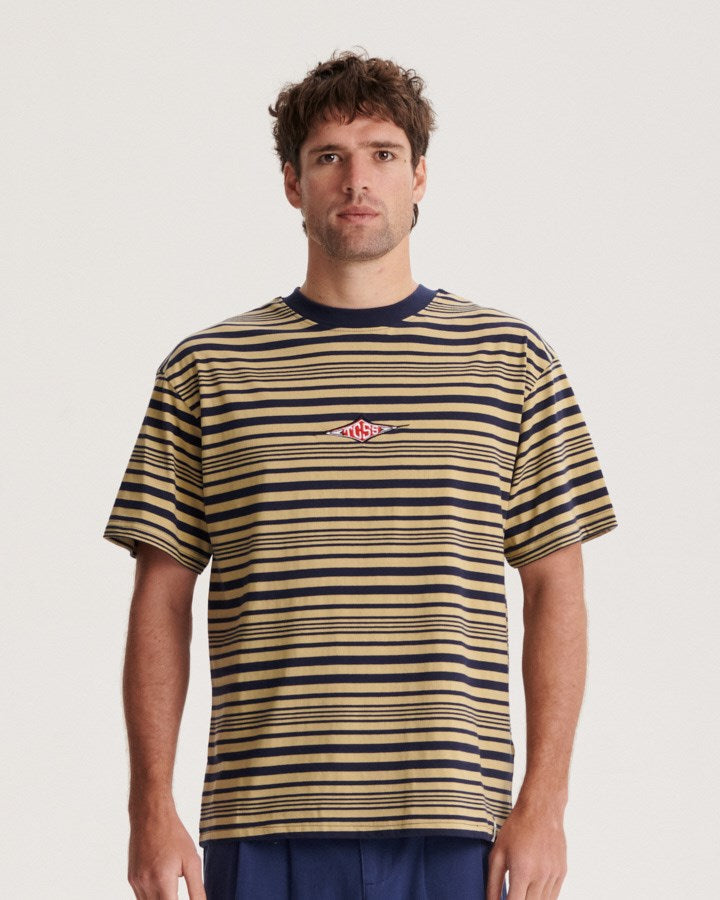 Critical Slide Sid Stripe Tee - WORKER BLUE - Sun Diego Boardshop