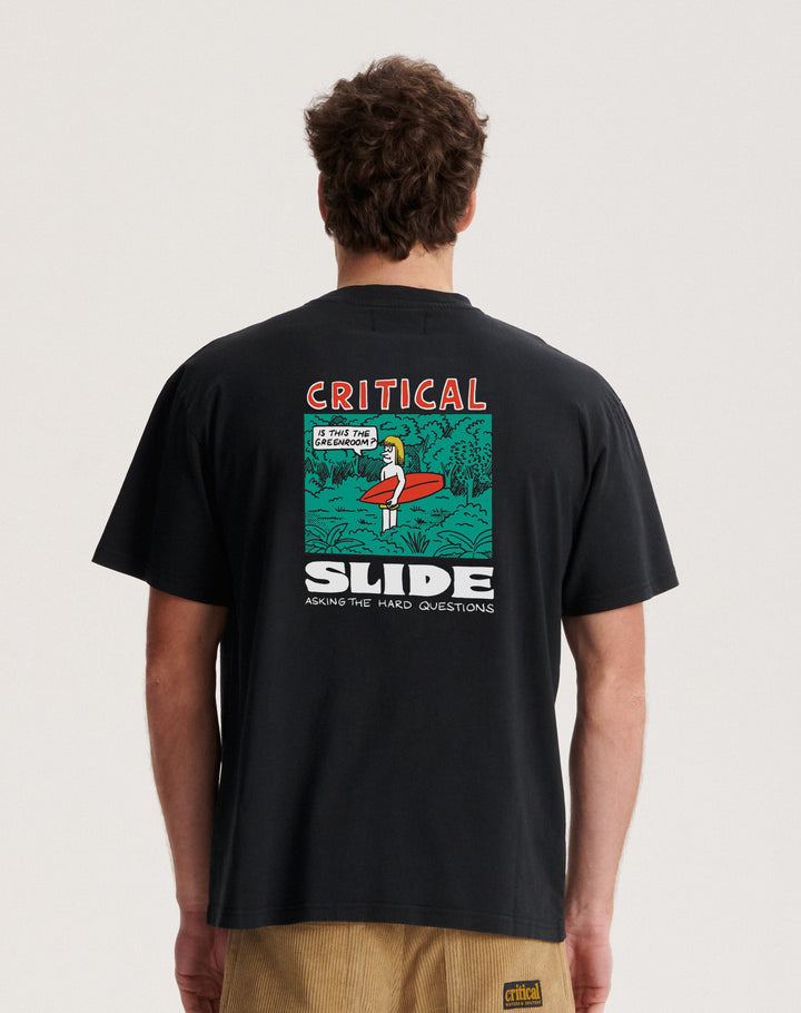 Critical Slide Greenroom Tee - VINTAGE BLACK - Sun Diego Boardshop