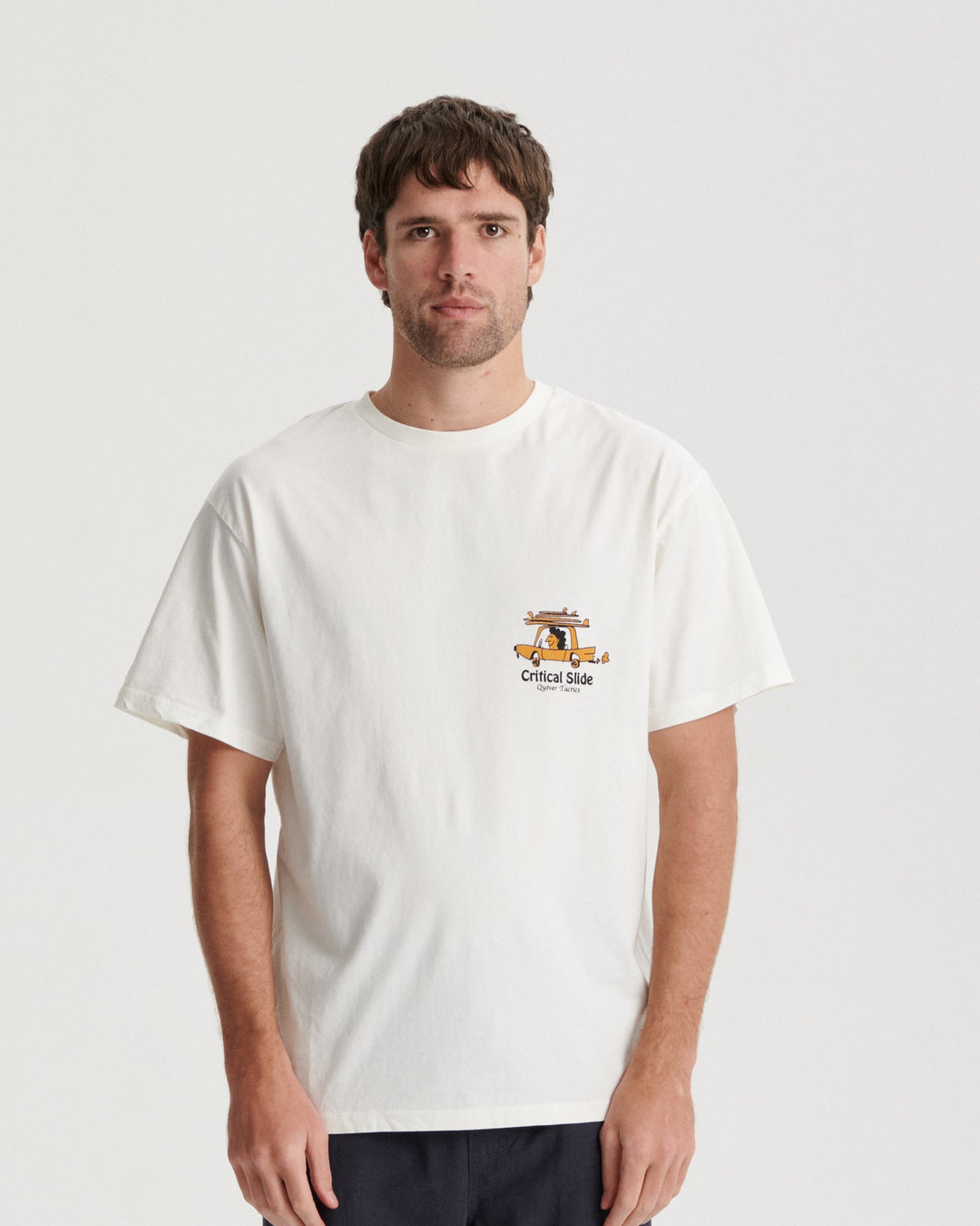 Critical Slide Tactics Tee - VINTAGE WHITE - Sun Diego Boardshop