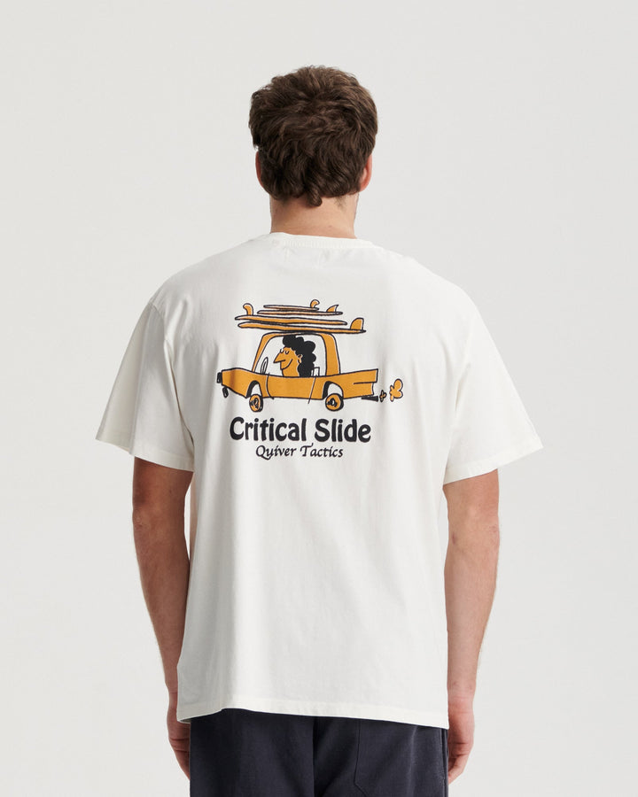 Critical Slide Tactics Tee - VINTAGE WHITE - Sun Diego Boardshop