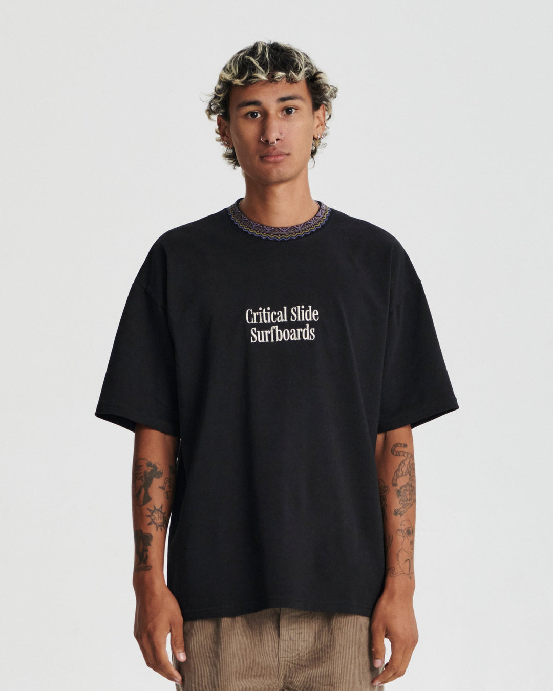 Critical Slide Offset Rib Tee - VINTAGE BLACK - Sun Diego Boardshop