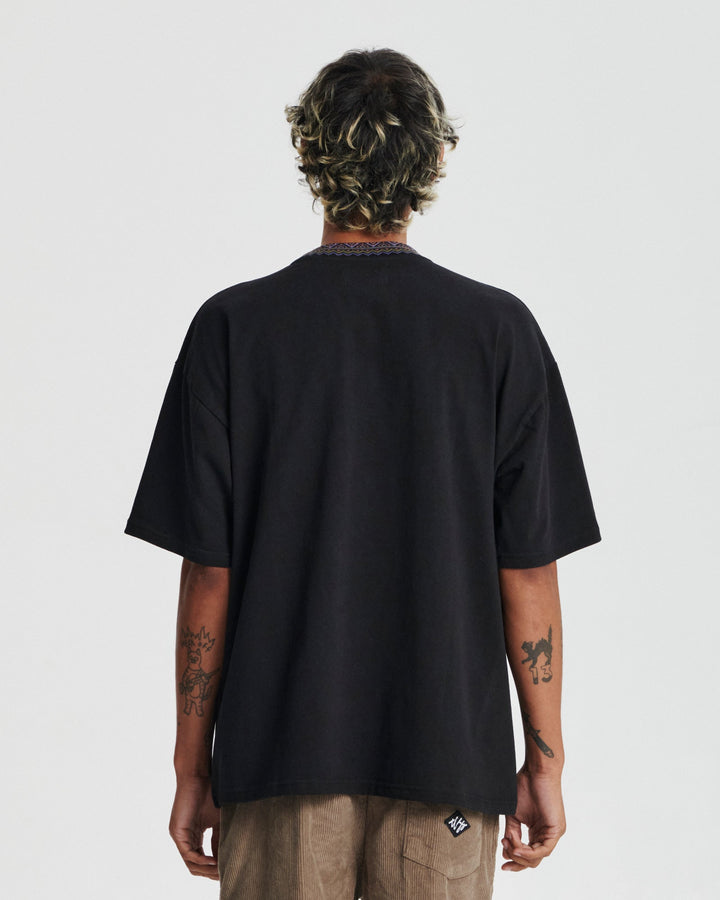 Critical Slide Offset Rib Tee - VINTAGE BLACK - Sun Diego Boardshop