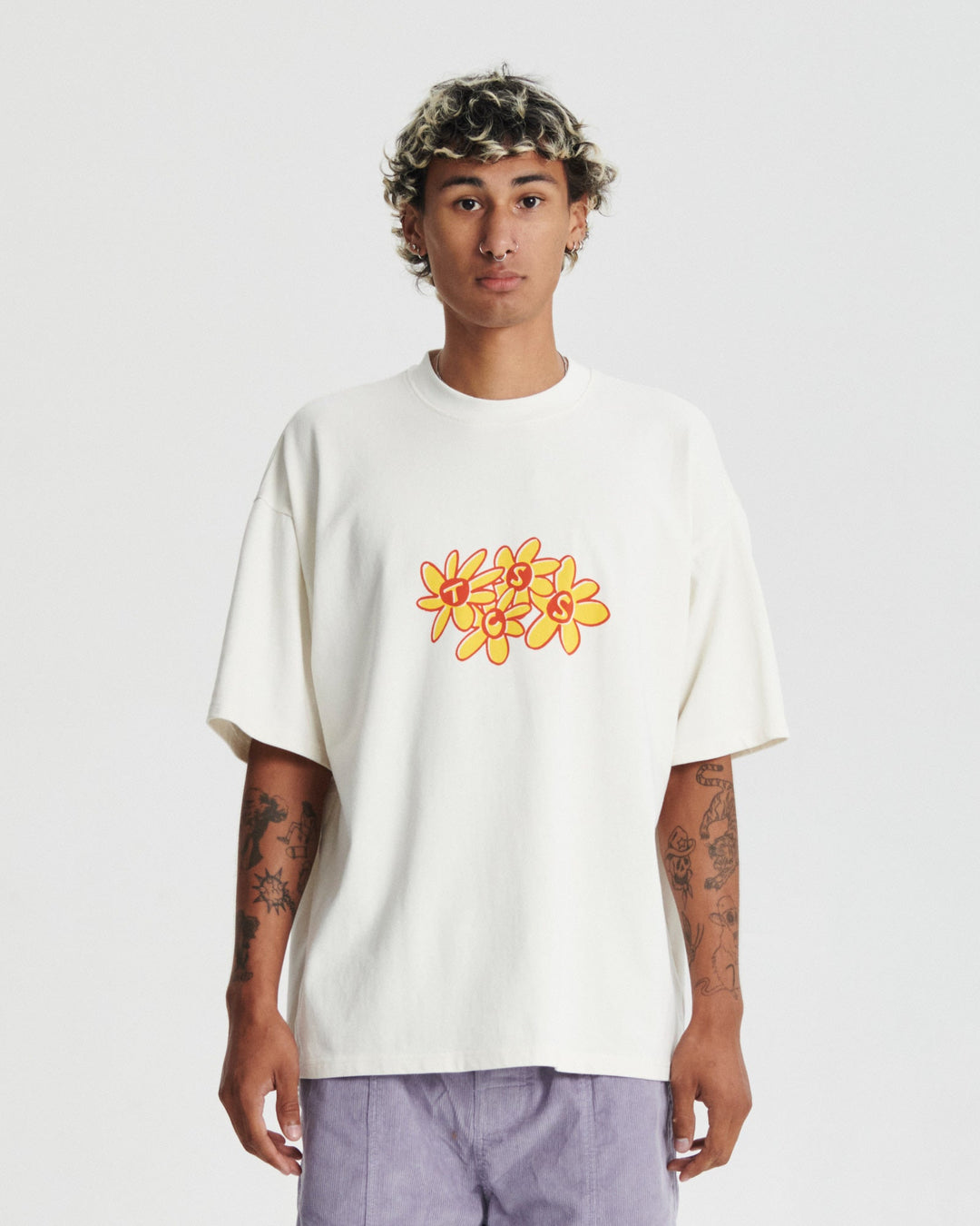 Critical Slide Crazed Tee - VINTAGE WHITE - Sun Diego Boardshop