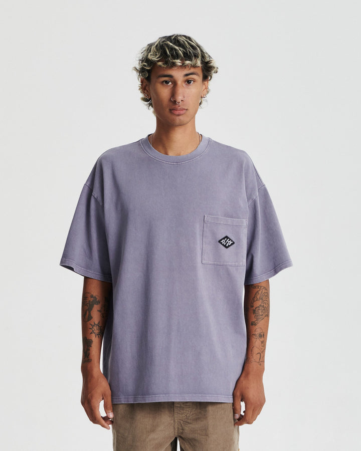 Critical Slide Scribble Pocket Tee - PURPLE MAUVE - Sun Diego Boardshop