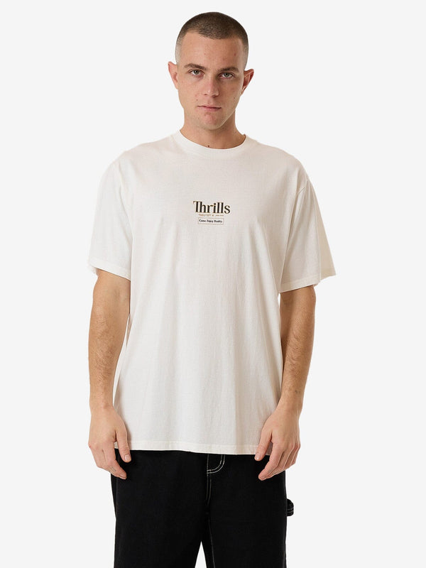 THRILLS Higher Road Merch Fit Tee - HERITAGE WHITE - Sun Diego Boardshop