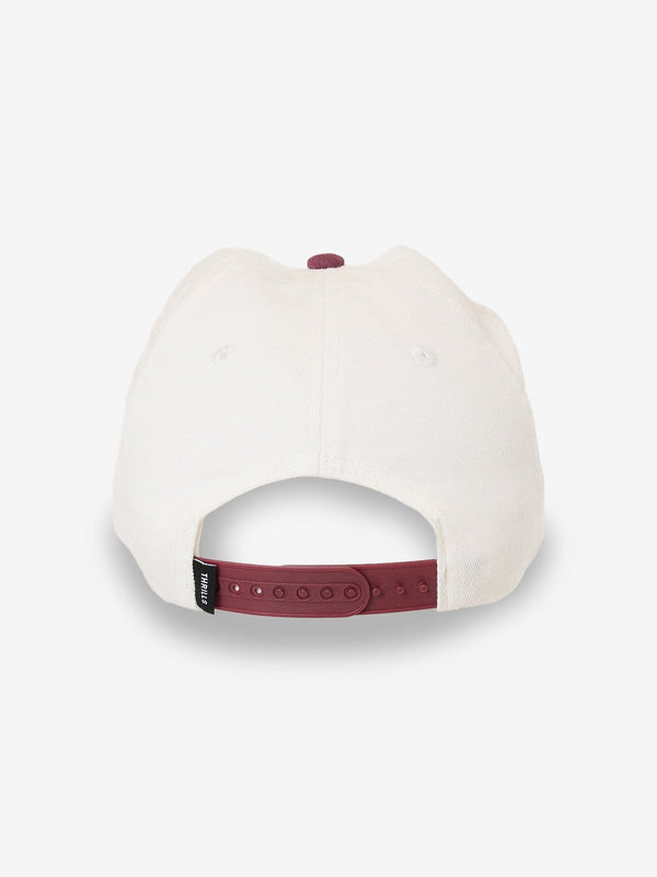 THRILLS Deadly Garden 6 Panel Cap - HERITAGE WHITE/HAWTHORN ROSE - Sun Diego Boardshop