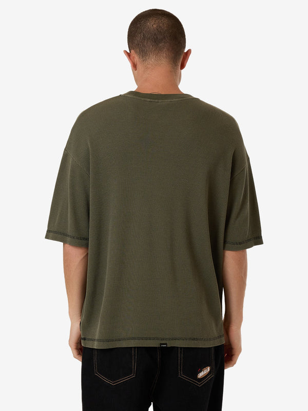 THRILLS Arts & Industrial Box Fit Oversize Short Tee - GRAPE LEAF - Sun Diego Boardshop