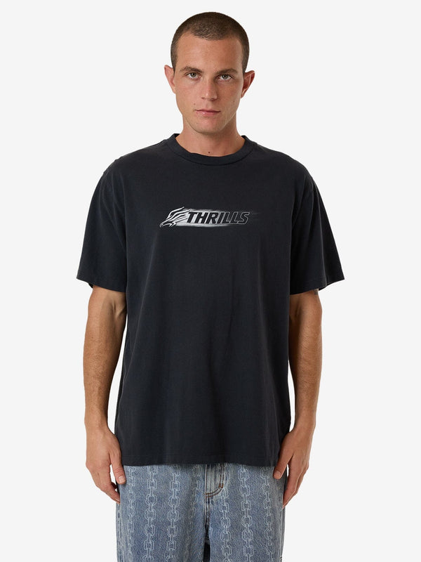 THRILLS Speed Of Fury Merch Fit Tee - TWILIGHT BLACK - Sun Diego Boardshop