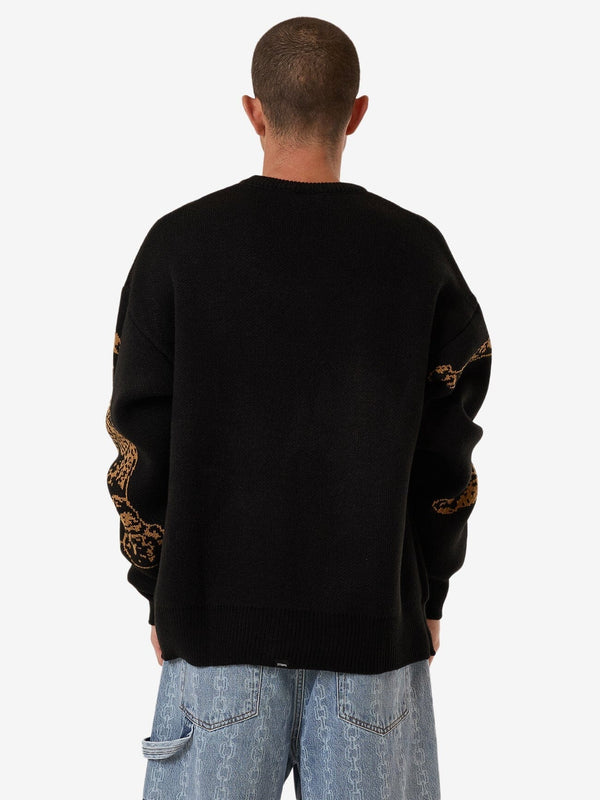 THRILLS Power Trip Crew Knit - BLACK - Sun Diego Boardshop