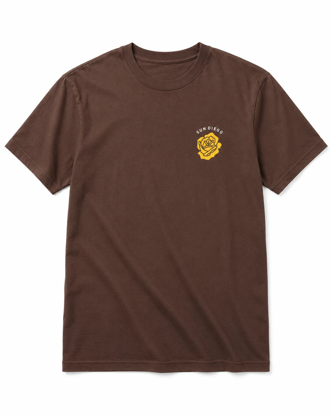 SunDiego Men's Roses Oversized Box Tee - Chocolate - Sun Diego Boardshop
