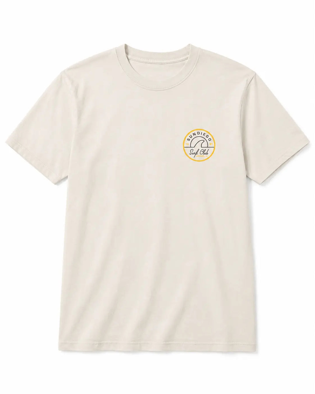 SunDiego Men's Surf Club Tee - Vintage White