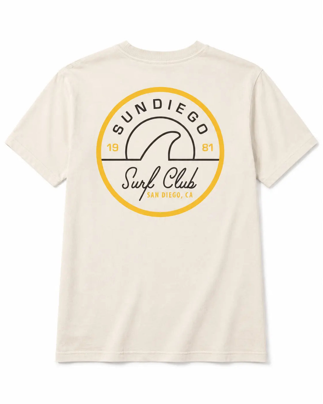 SunDiego Men's Surf Club Tee - Vintage White
