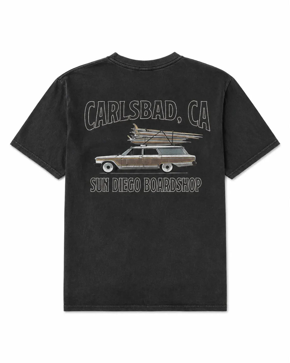 SunDiego Men's Classic Ride Tee - Pigment Black - Sun Diego Boardshop